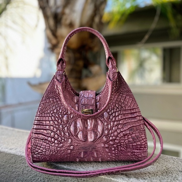 NWT‎ Brahmin Adrian Mulberry Potion Melbourne Leather Satchel - Picture 11 of 13